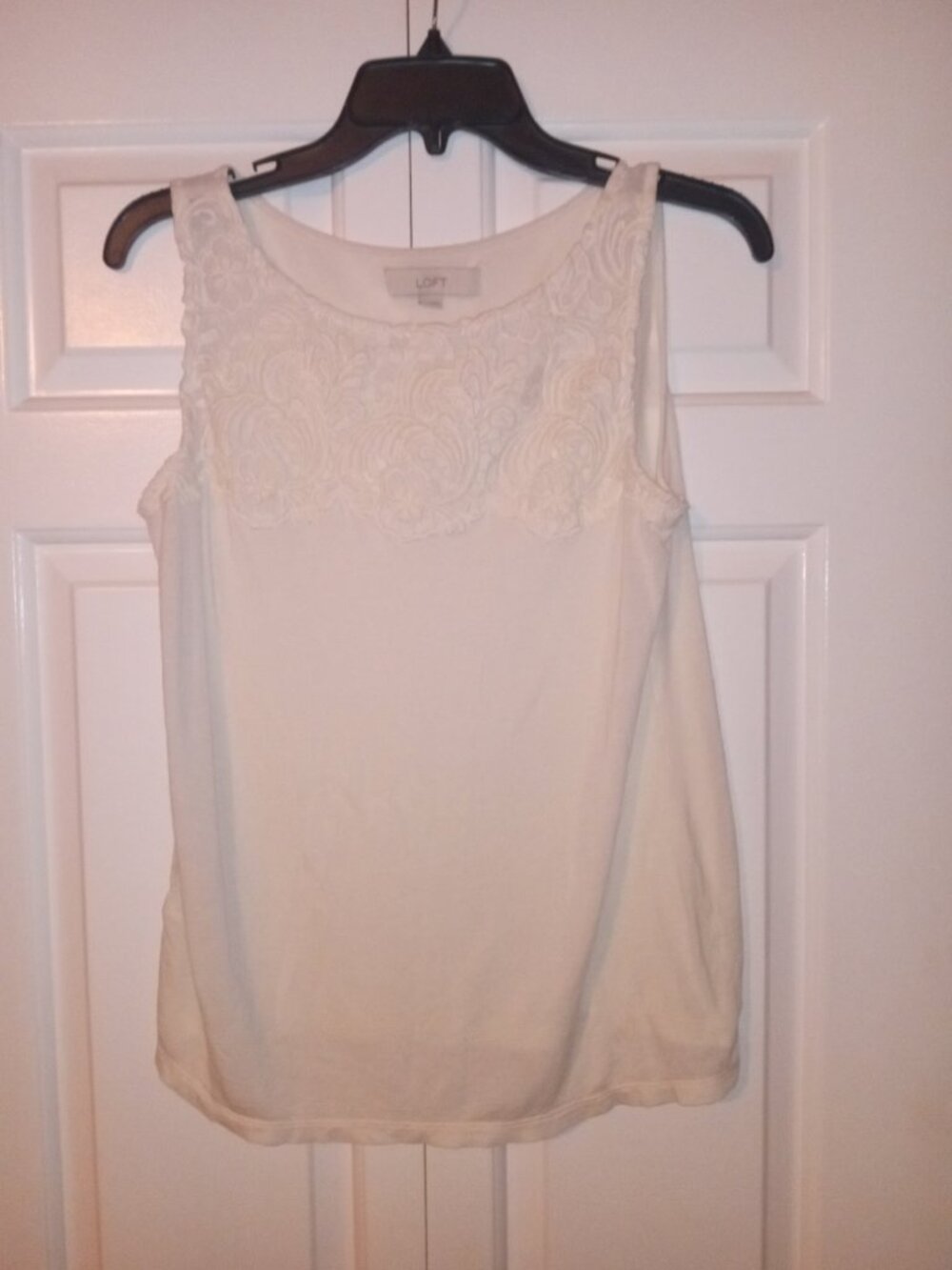 Loft white Tank Top